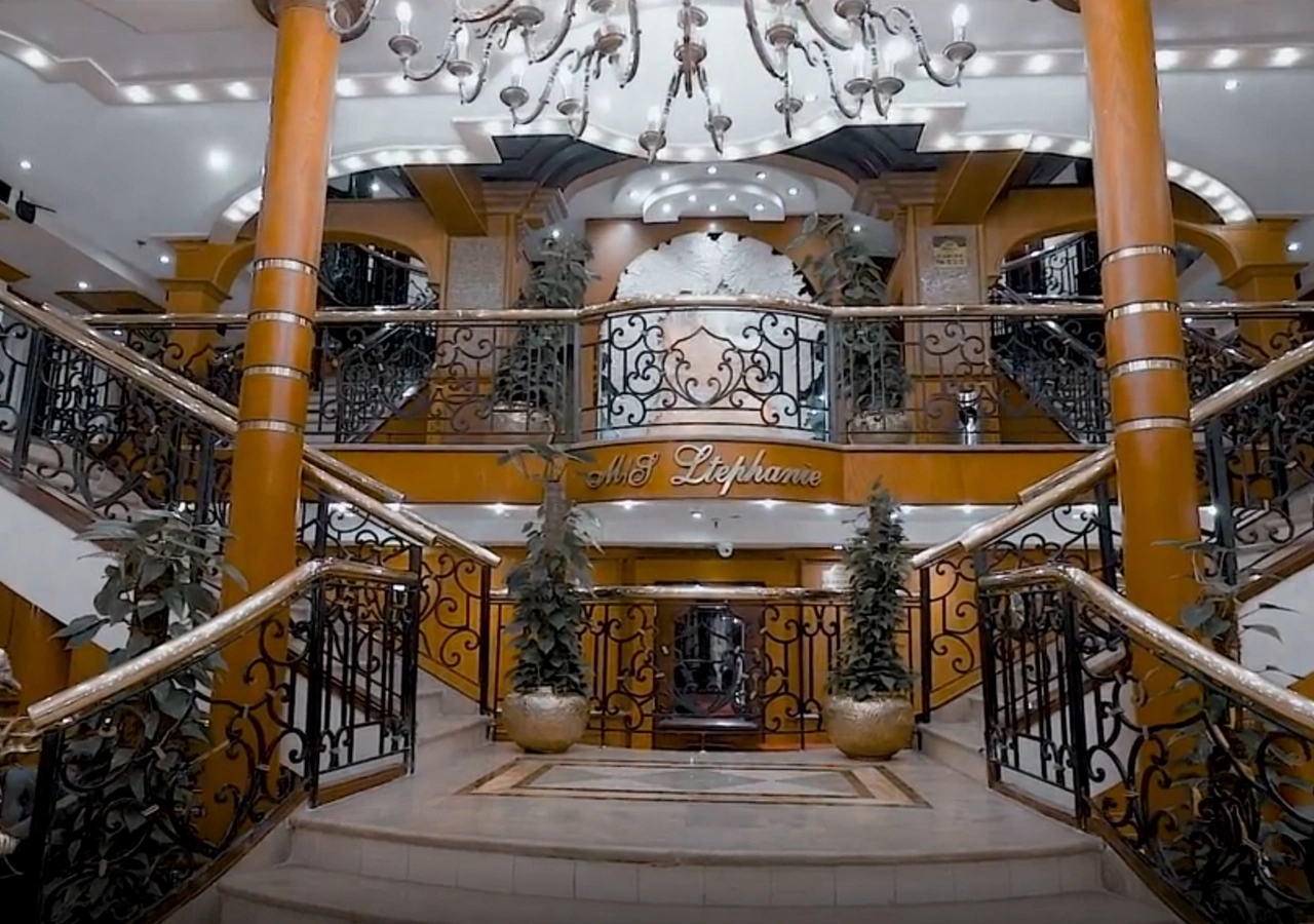Lobby of the MS Stephanie Nile Cruise Nile cruise